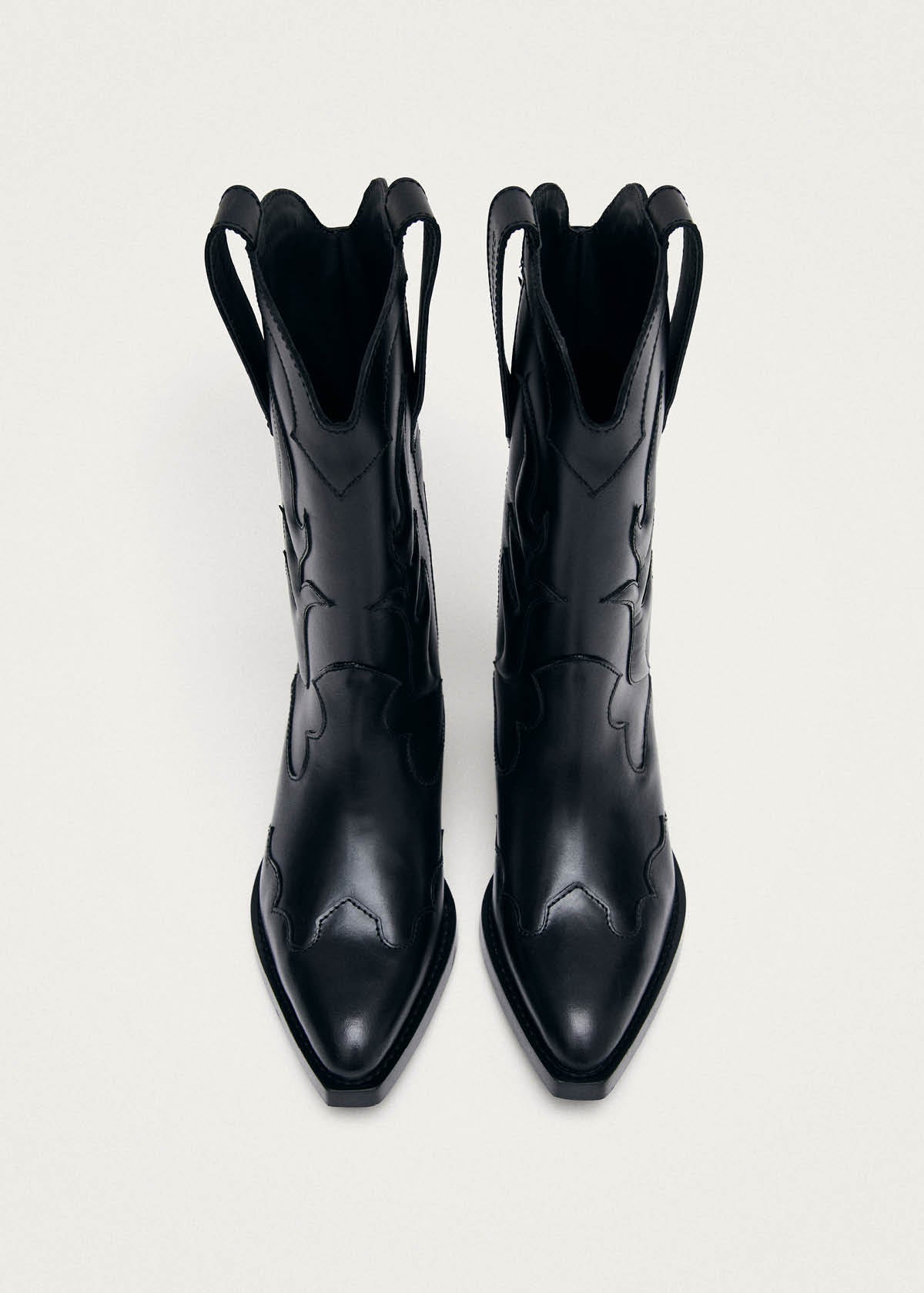 Calyx Black Leather Boots
