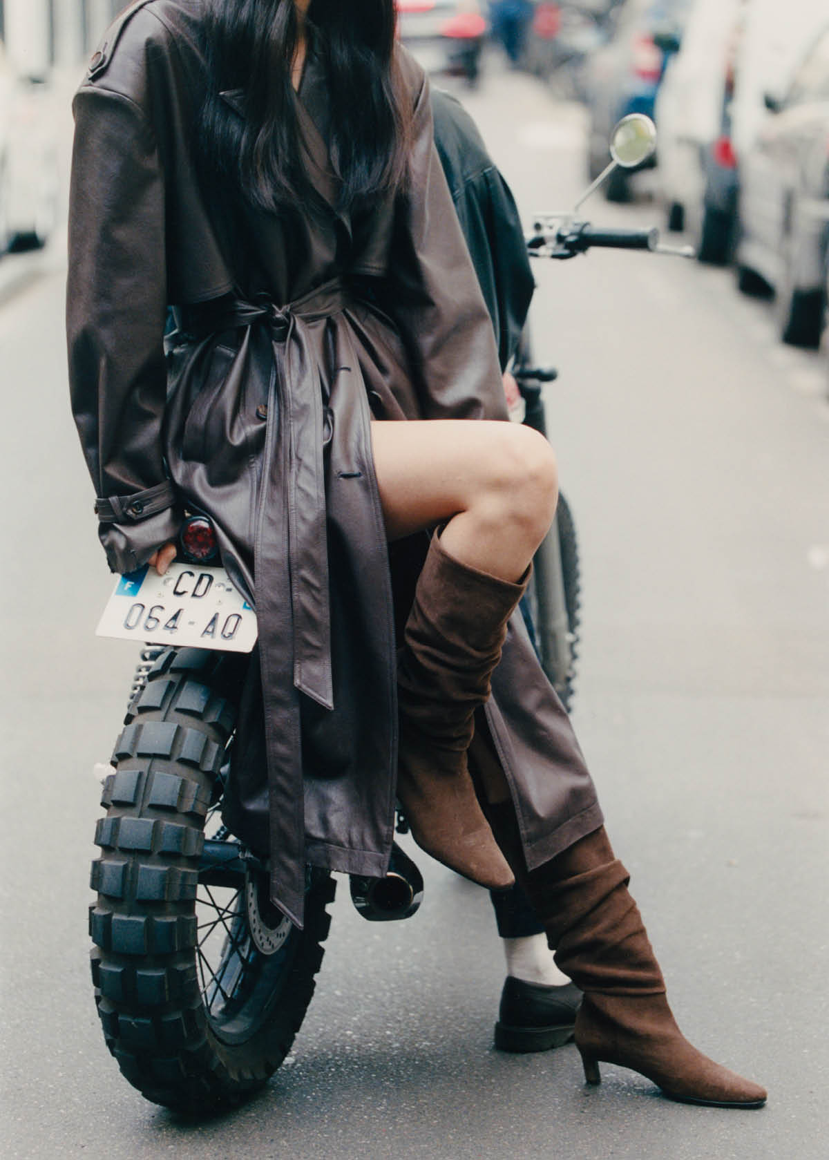 Kalila Wildleder braune Leder Stiefel