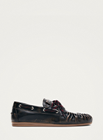 sporty vintage effect brown