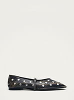 all studs vintage effect dark brown
