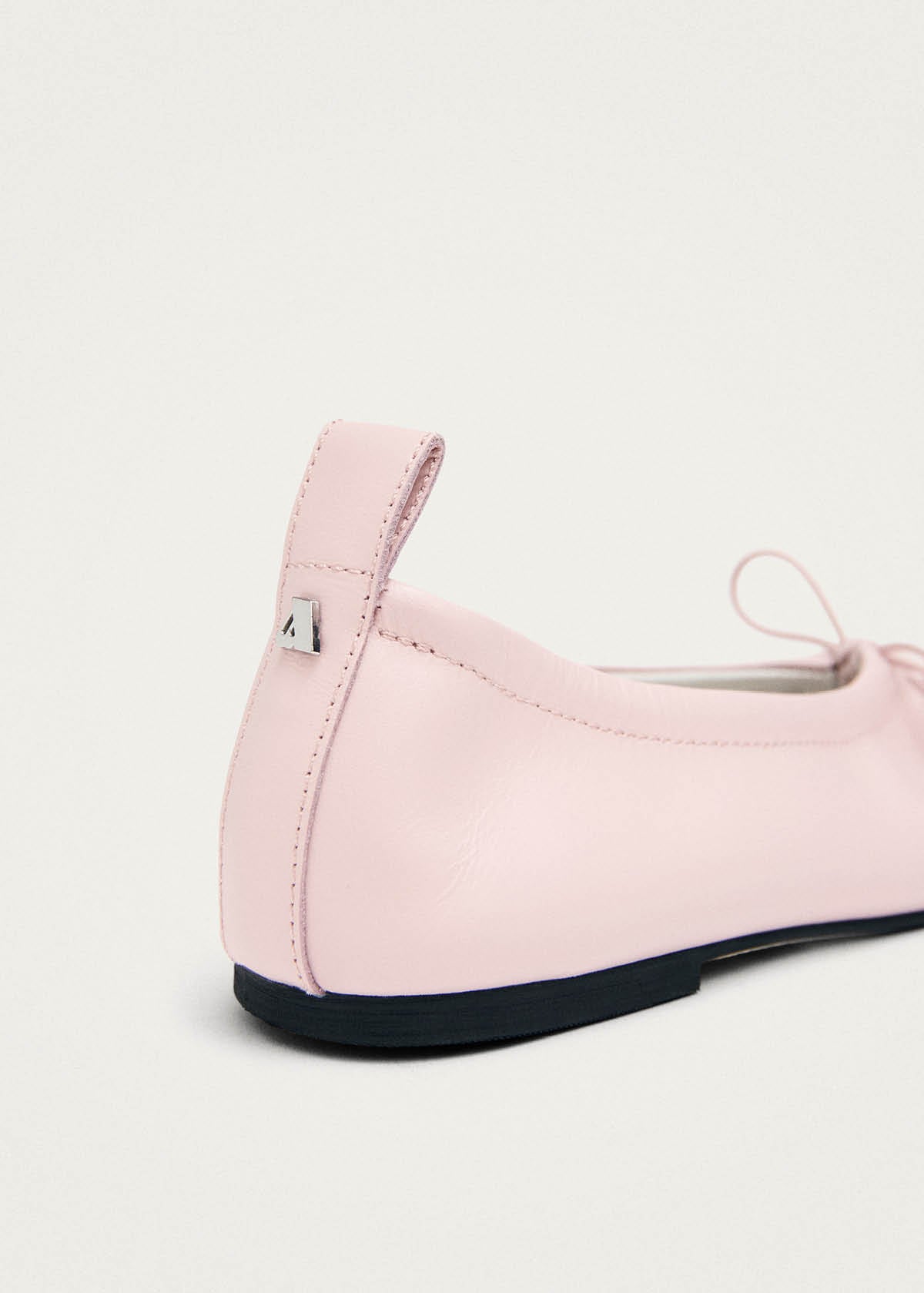 Rosalind Ballerinas aus blassrosa Leder