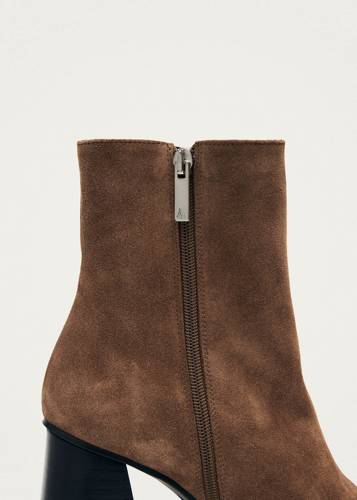 South Bicolor Schwarze Braune Leder Stiefeletten