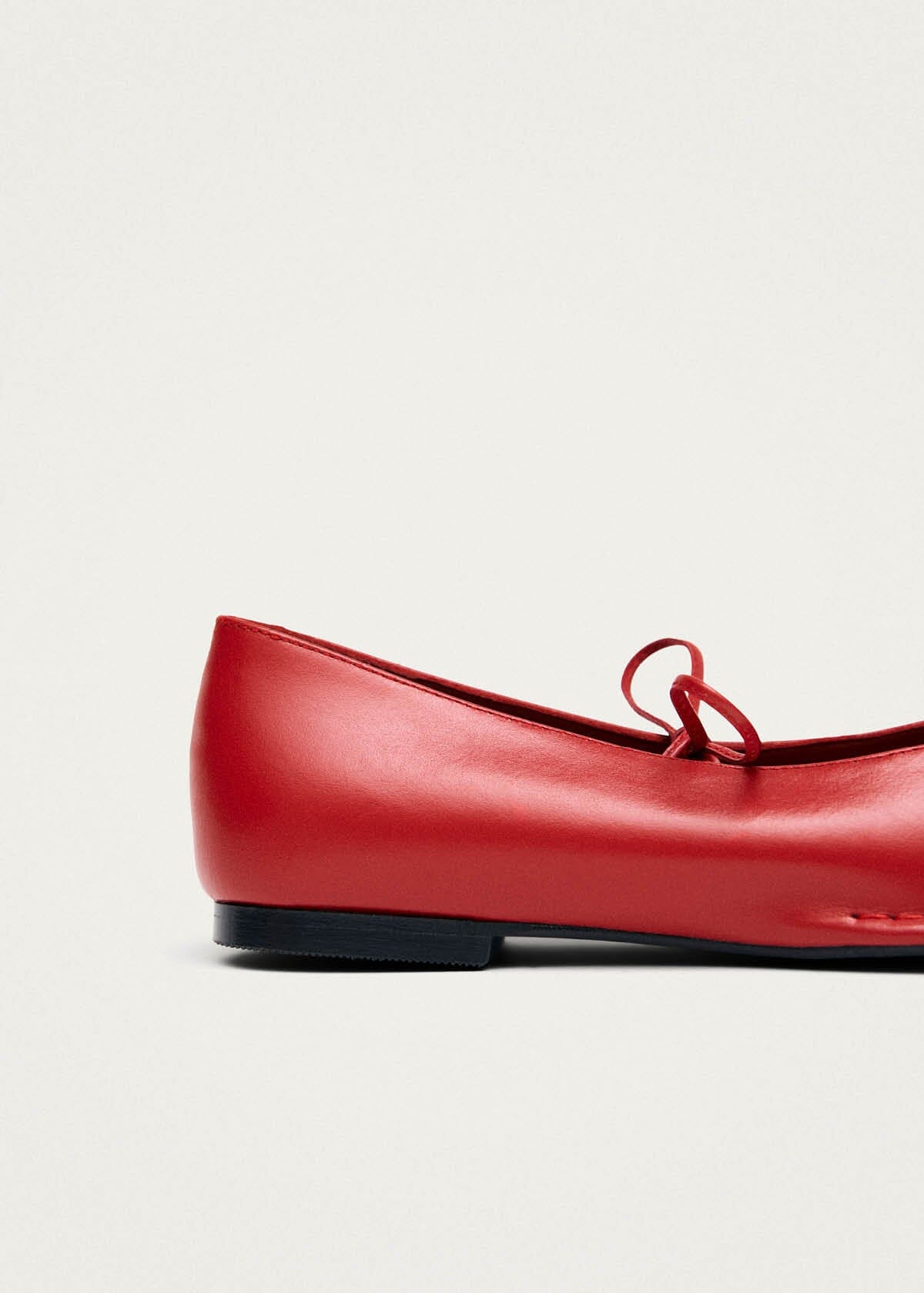 Sway Red Leather Ballet Flats Ballet Flats ALOHAS