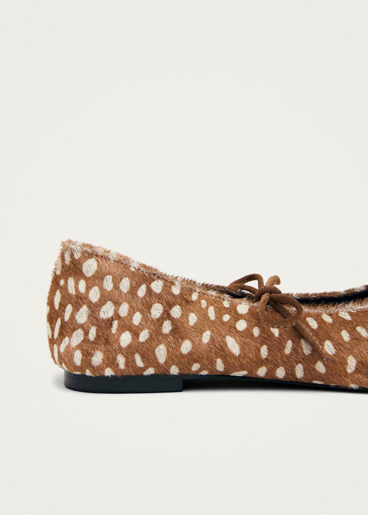Sway Soft Deer Brown Leather Ballet Flats