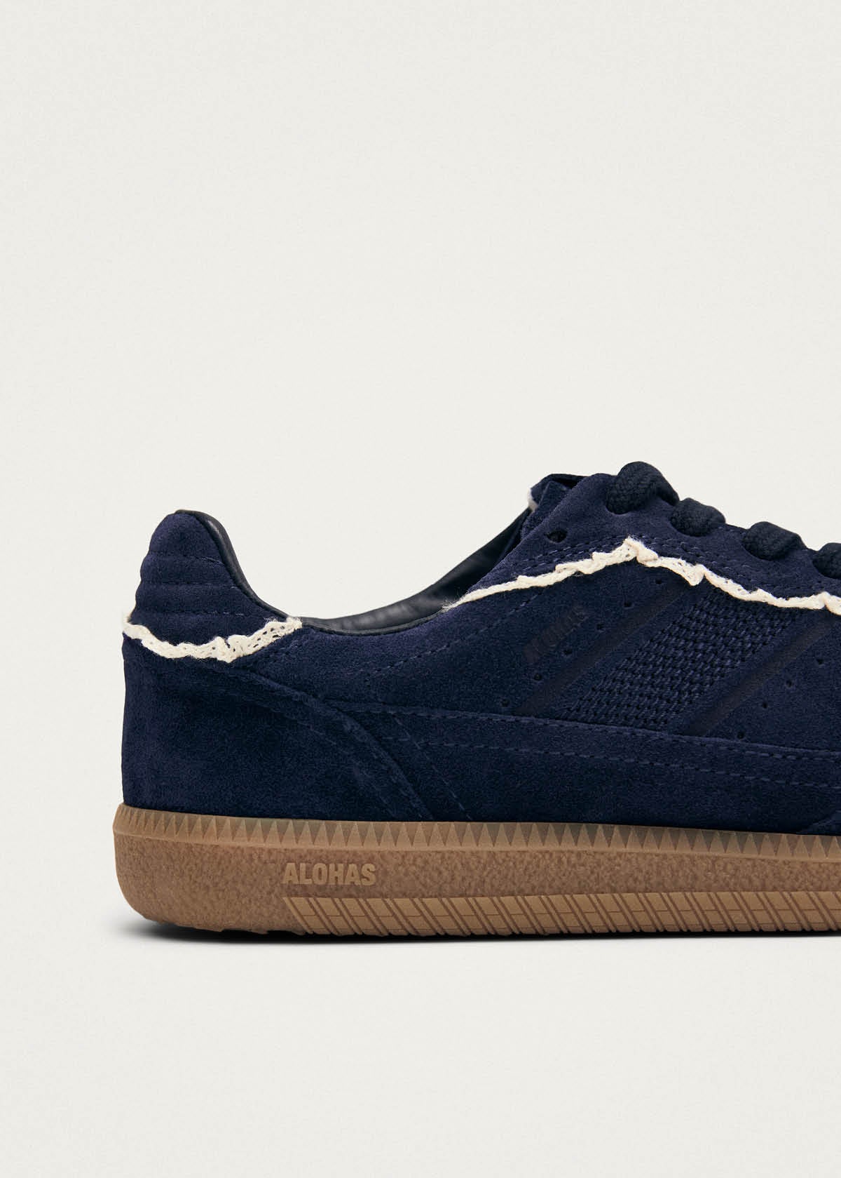 Tb.490 Baskets en Cuir Marine