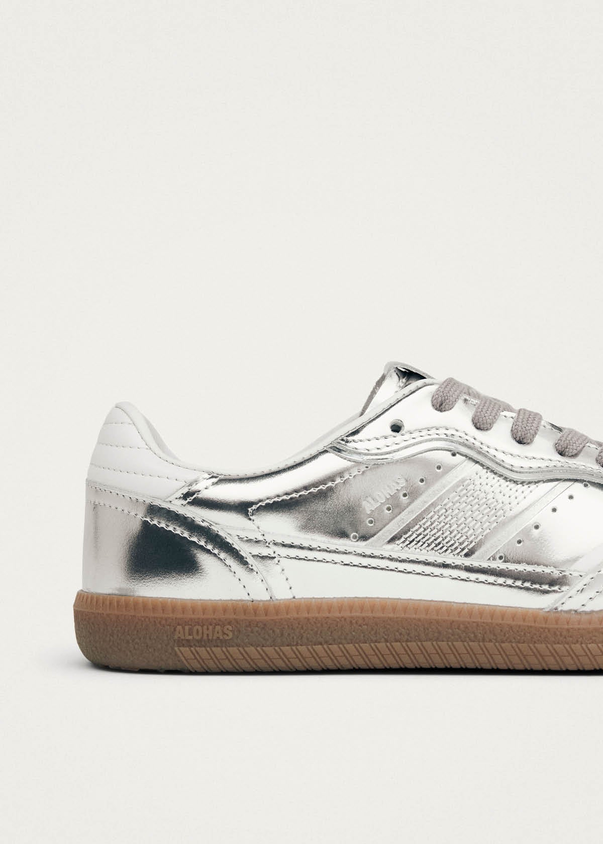 Tb.490 Rife Sneakers in Pelle Argento