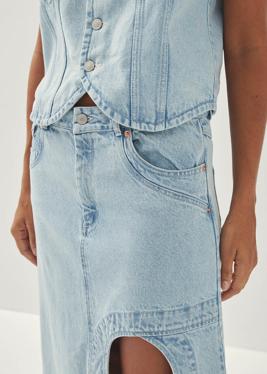 Carmina Gonna in Denim Azzurro-image