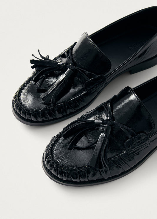 Marietta Patent Schwarze Leder Loafer-image