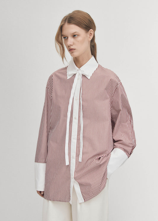 Sempe Chemise Rayée Rouge-image