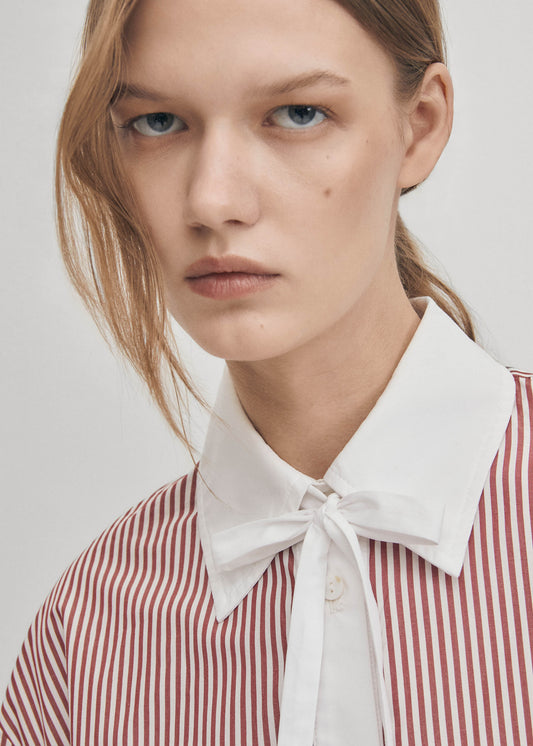 Sempe Chemise Rayée Rouge-image