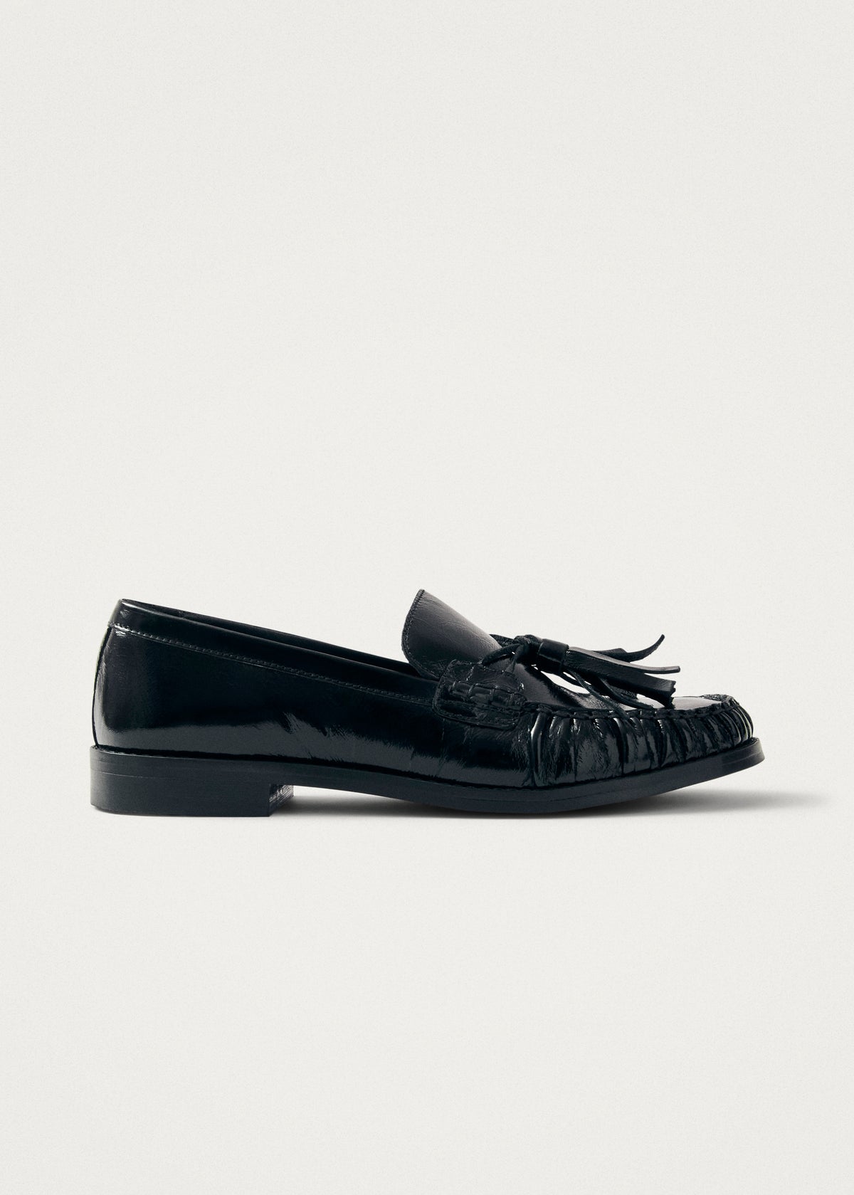 Marietta Patent Mocasines de Cuero Negro