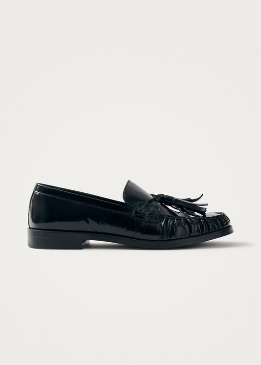 Marietta Patent Schwarze Leder Loafer-image