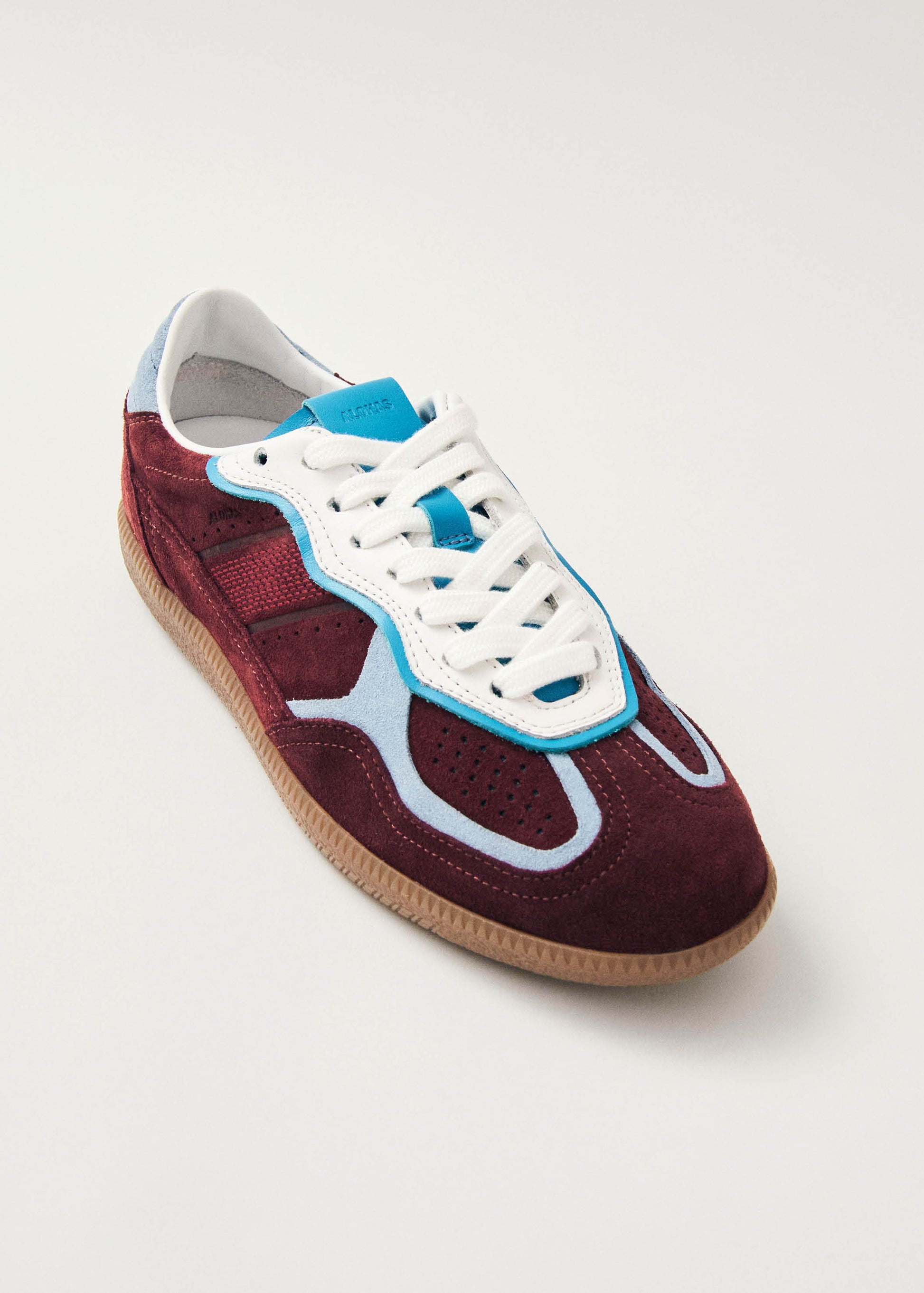 Tb.490 Rife Baskets en Cuir Bordeaux