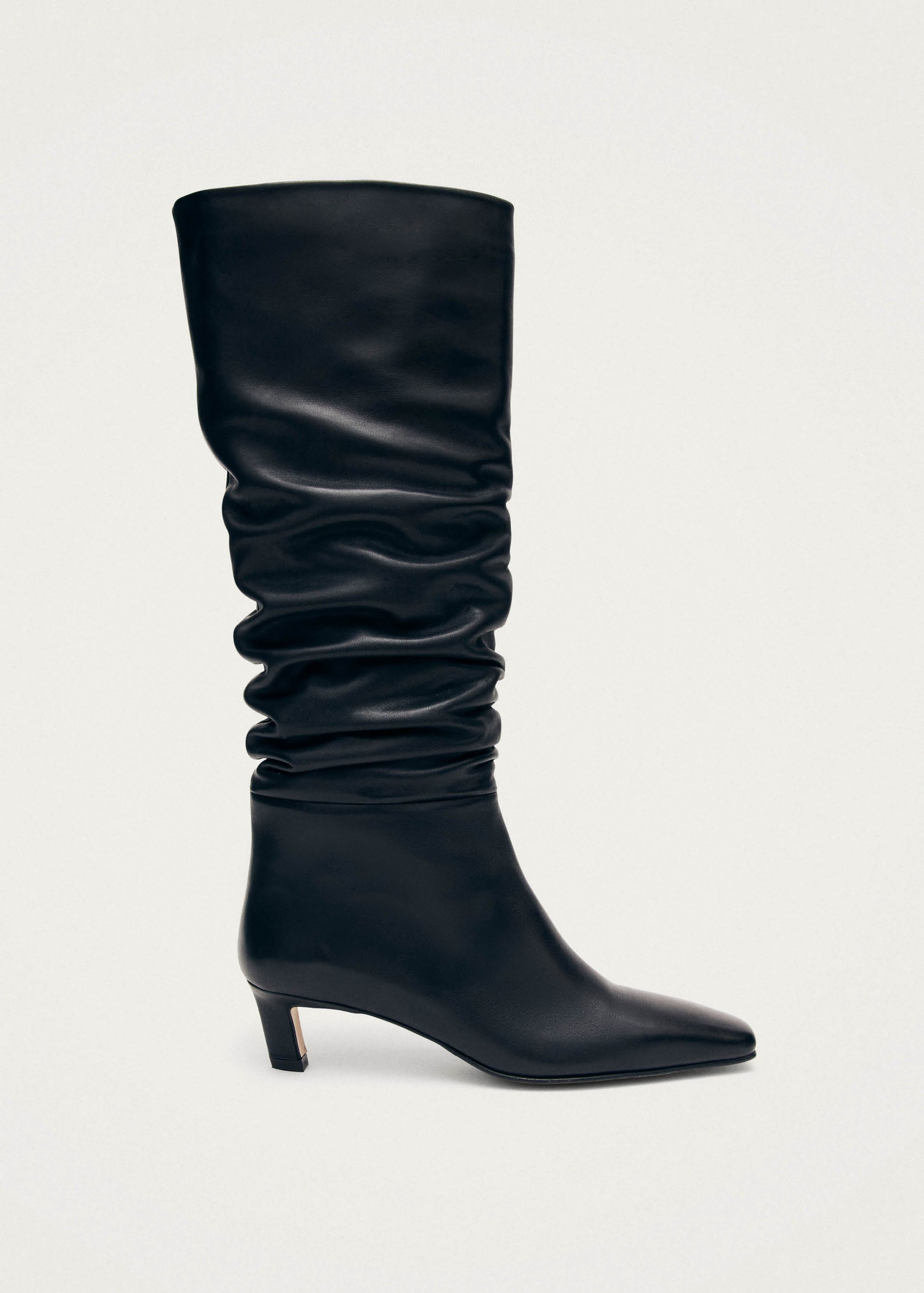 Kalila Bottes en Cuir Noir