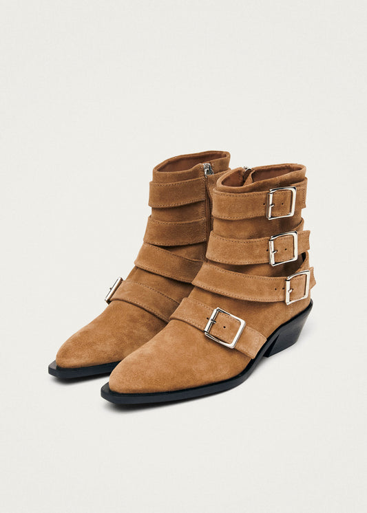 Eras Bottines en Cuir Marron-image