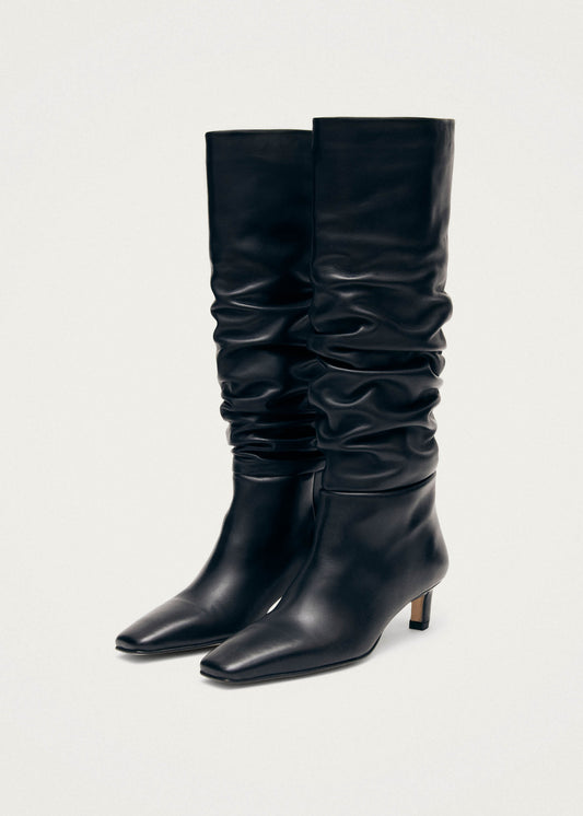 Kalila Bottes en Cuir Noir-image