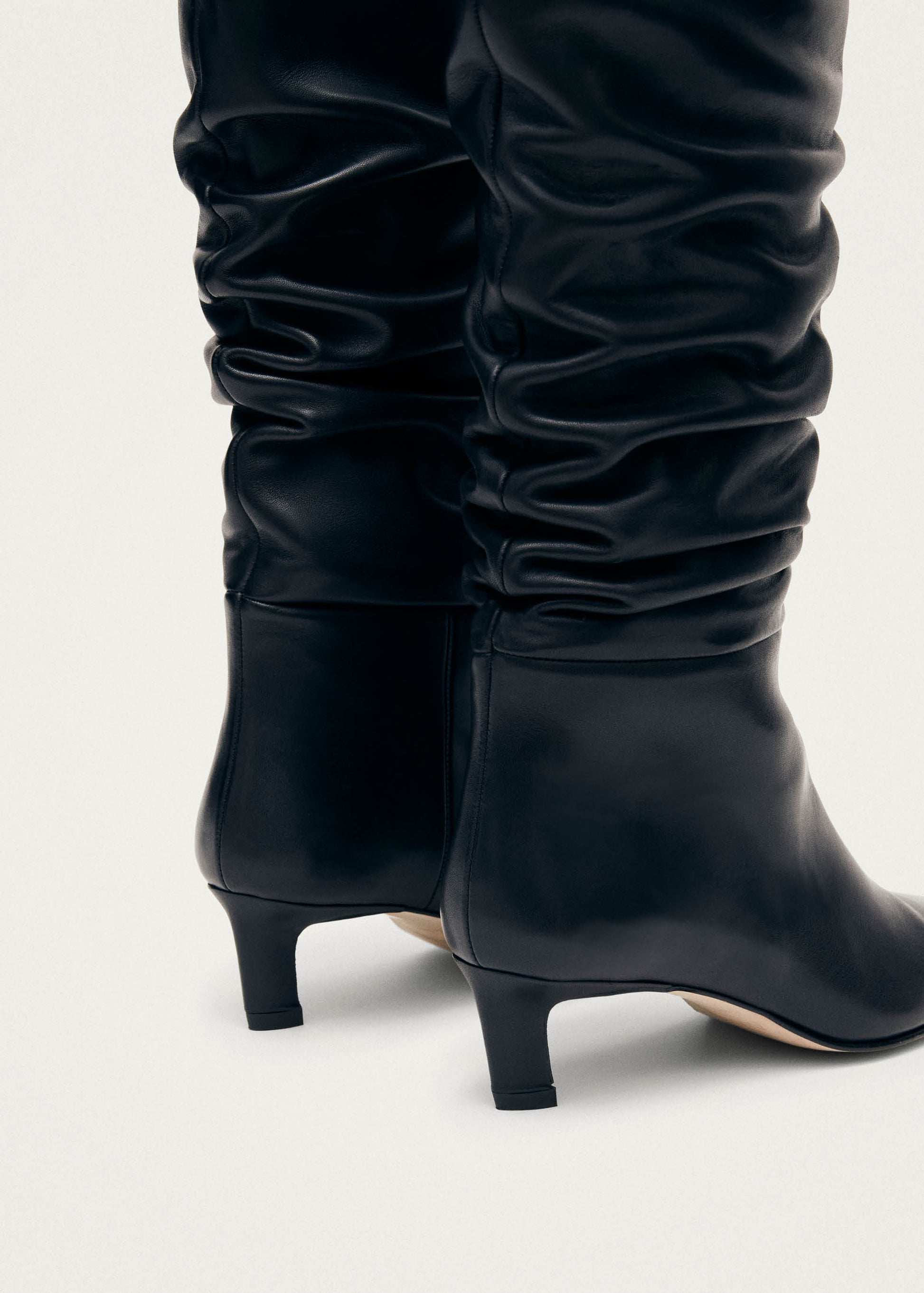 Kalila Bottes en Cuir Noir
