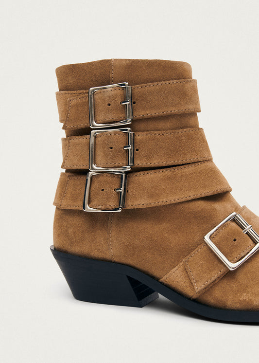 Eras Bottines en Cuir Marron-image