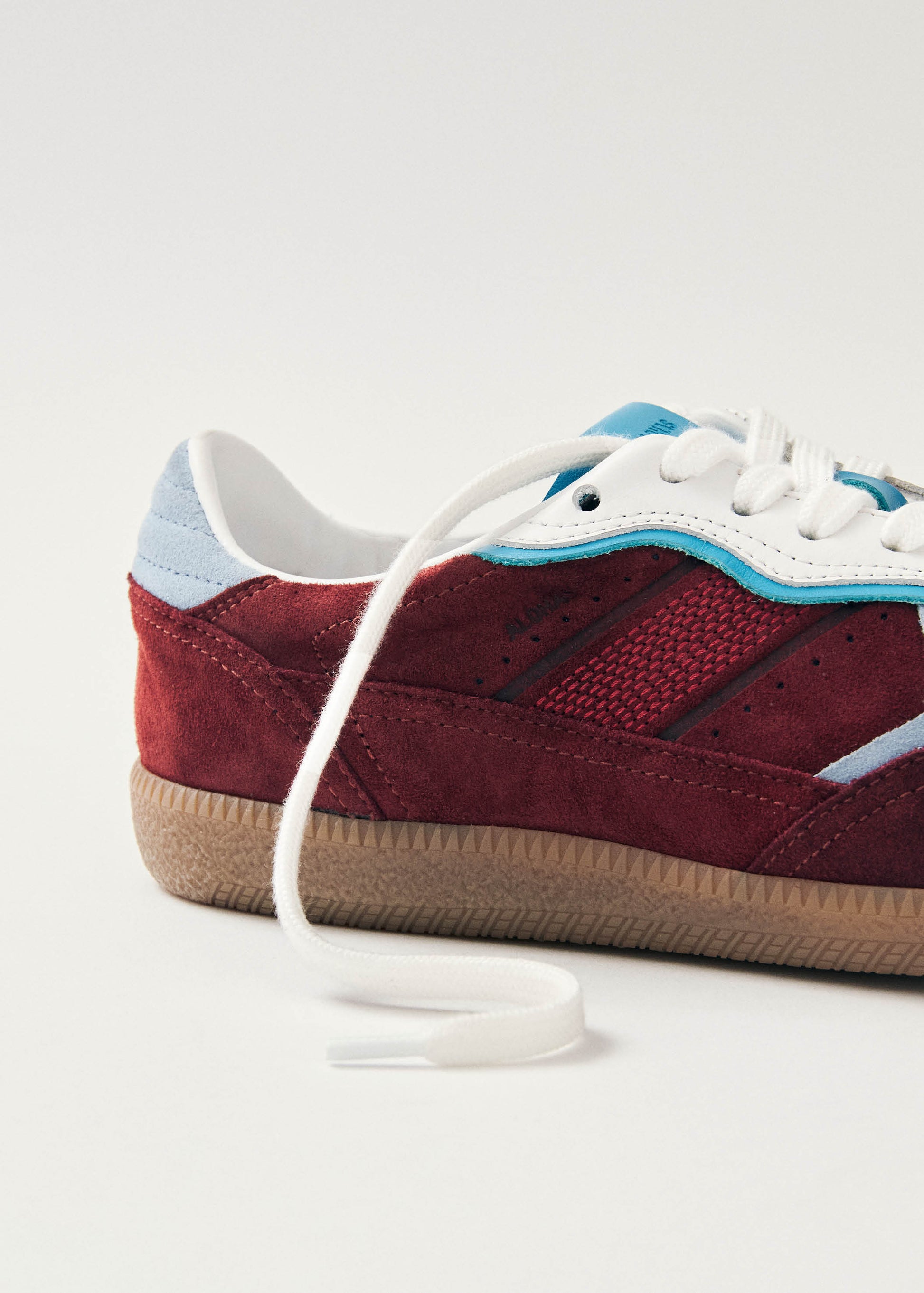 Tb.490 Rife Baskets en Cuir Bordeaux