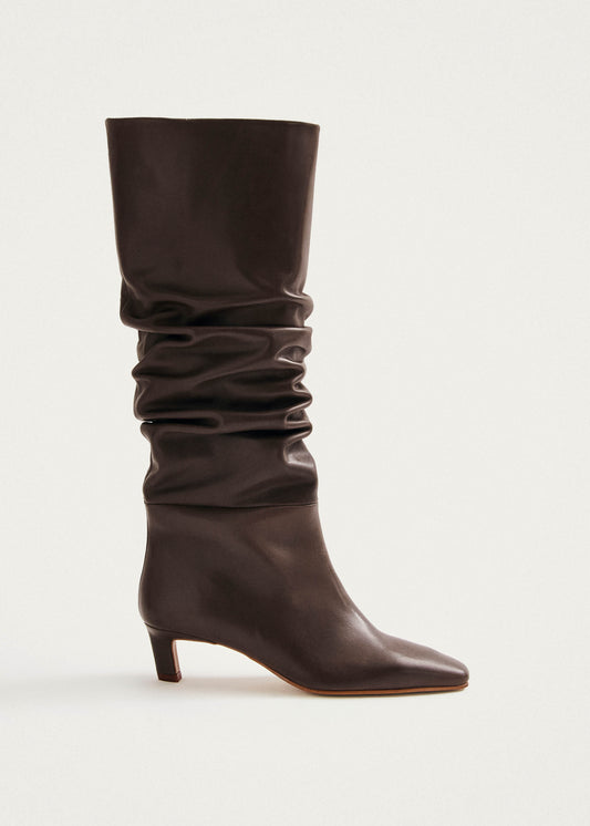 Kalila Bottes en Cuir Marron-image