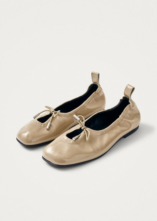 Rosalind Patent Bailarinas de Cuero Beige-image