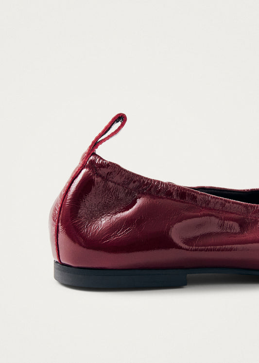 Rosalind Patent Ballerine in Pelle Bordeaux-image