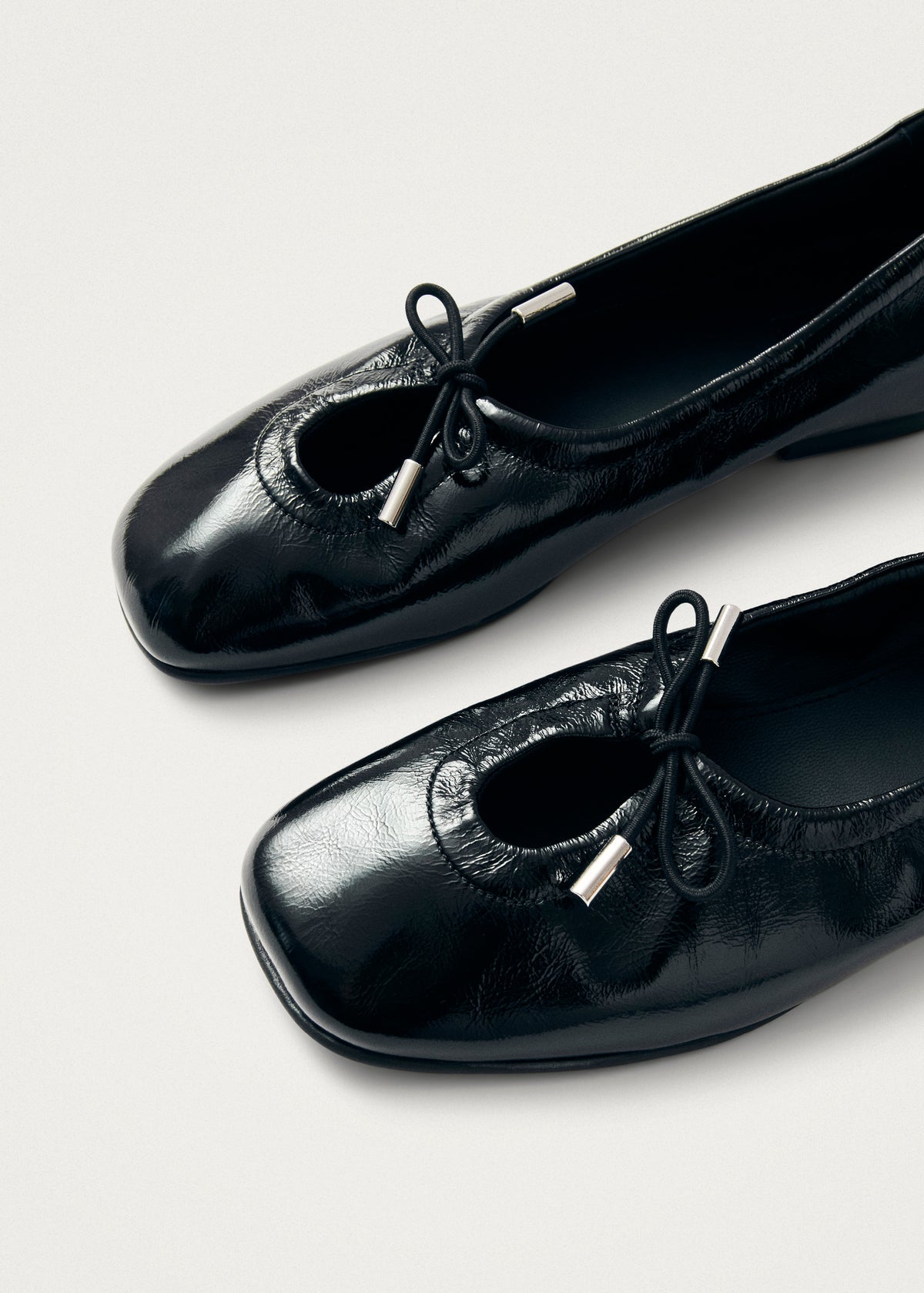 Rosalind Patent Bailarinas de Cuero Negro