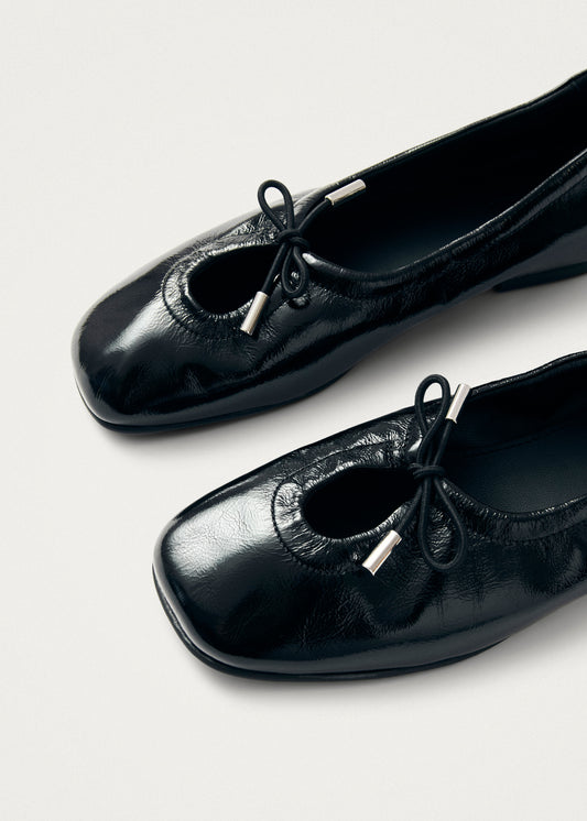 Rosalind Patent Bailarinas de Cuero Negro-image