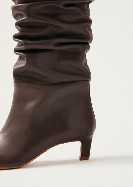 Kalila Bottes en Cuir Marron-image