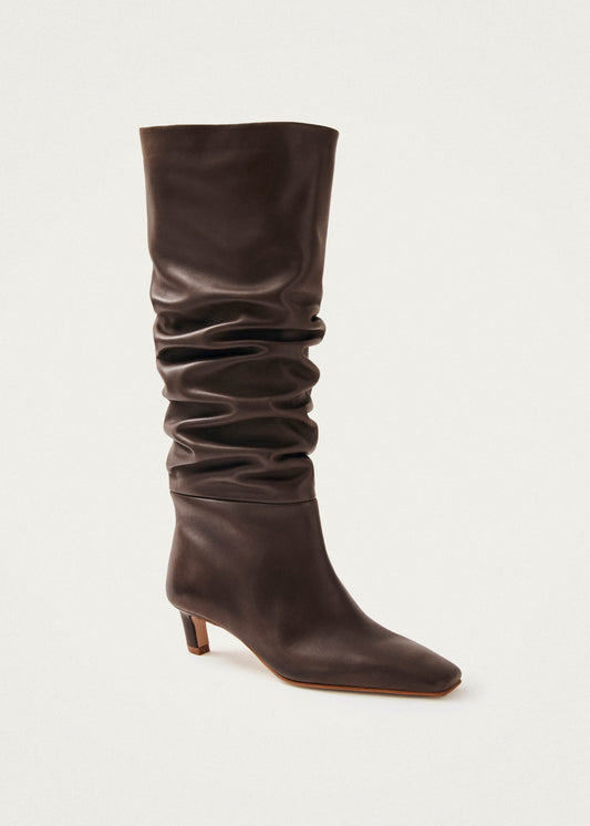 Kalila Bottes en Cuir Marron-image