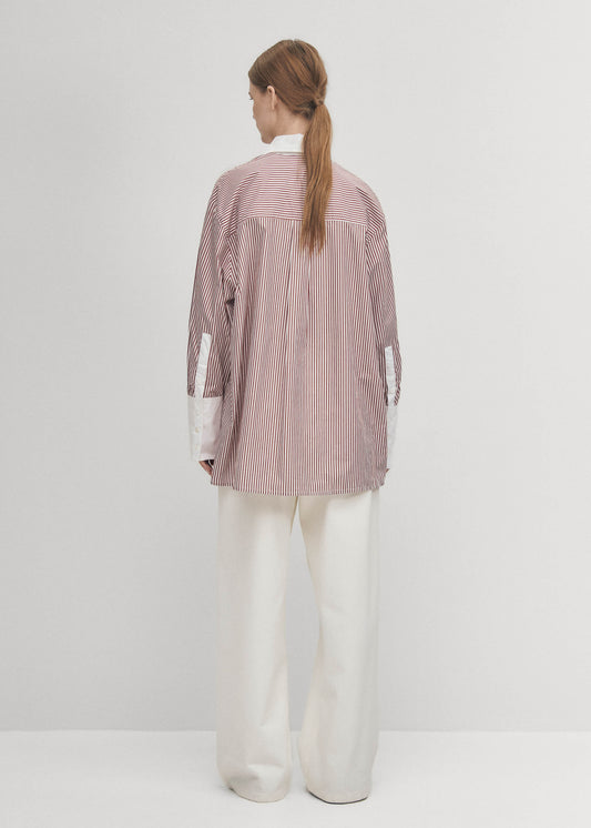 Sempe Chemise Rayée Rouge-image