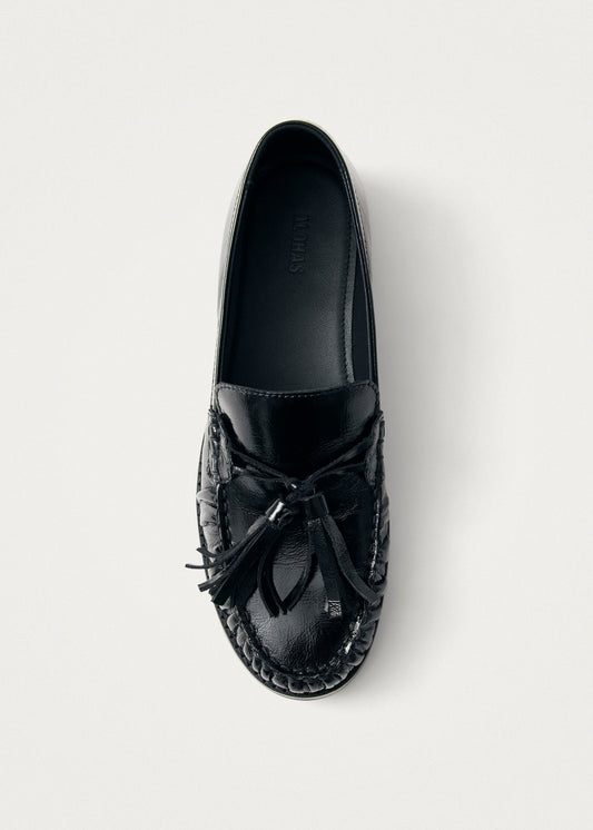 Marietta Patent Schwarze Leder Loafer-image