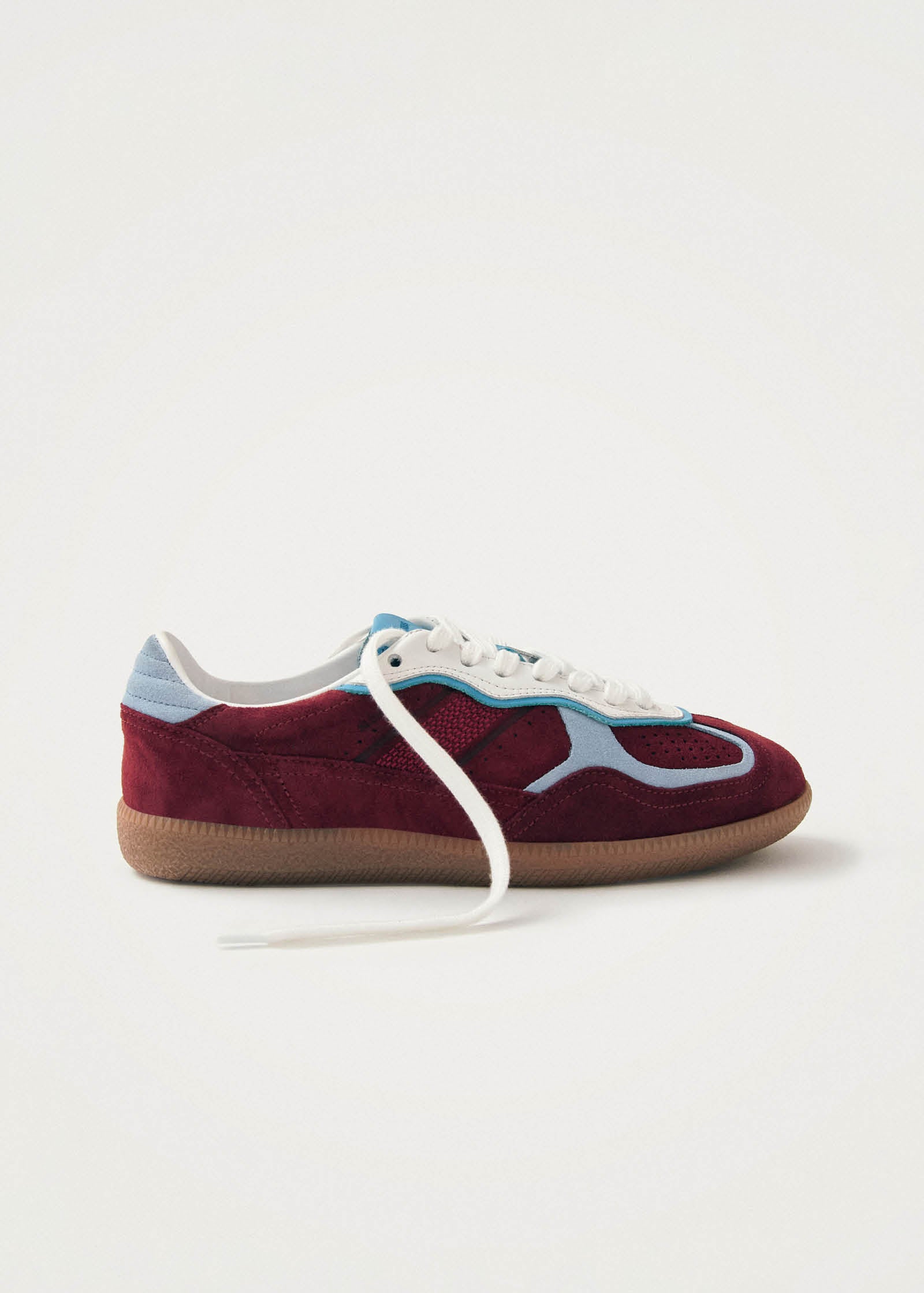 Tb.490 Rife Baskets en Cuir Bordeaux