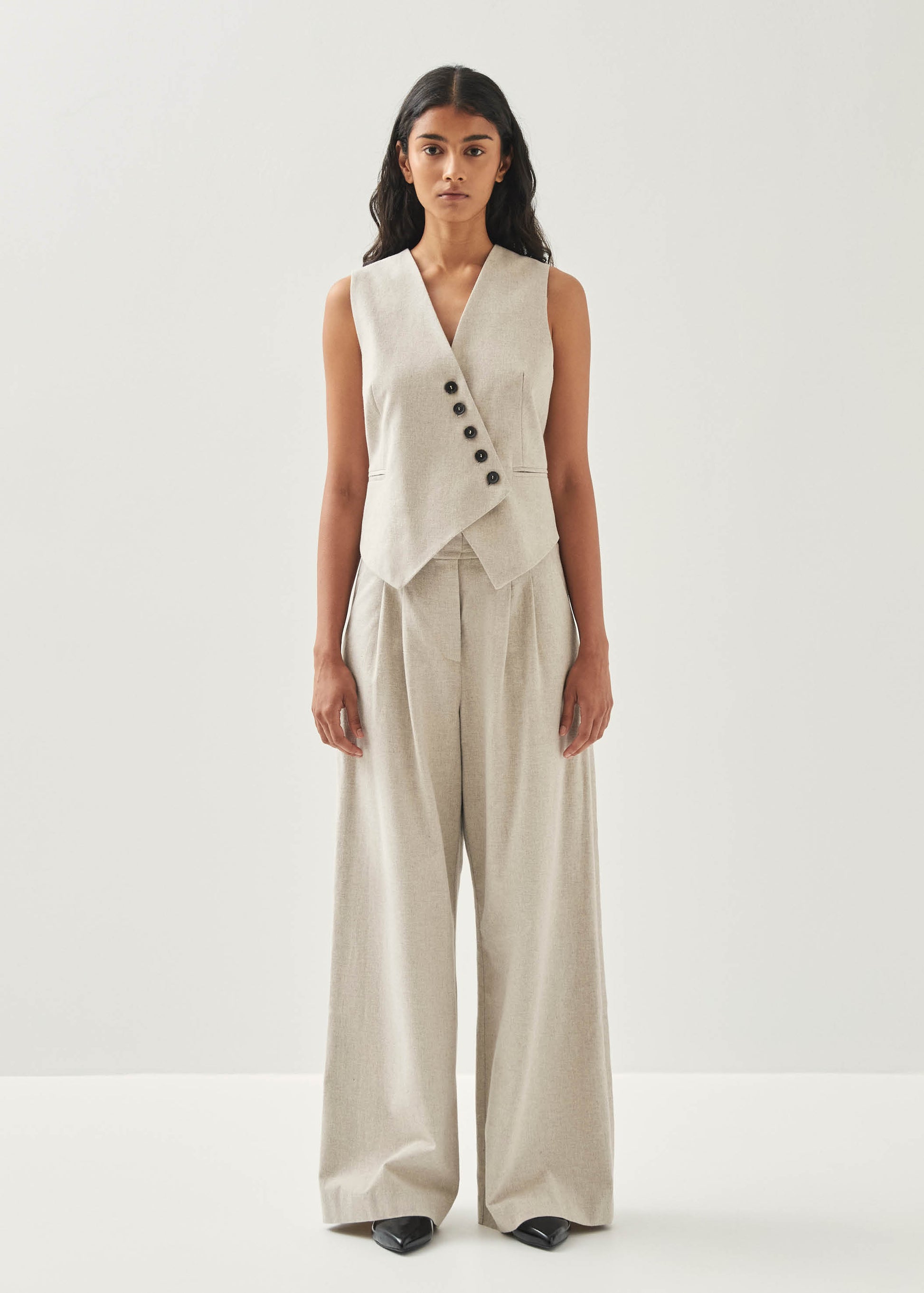 Meran Pantaloni Color Crema