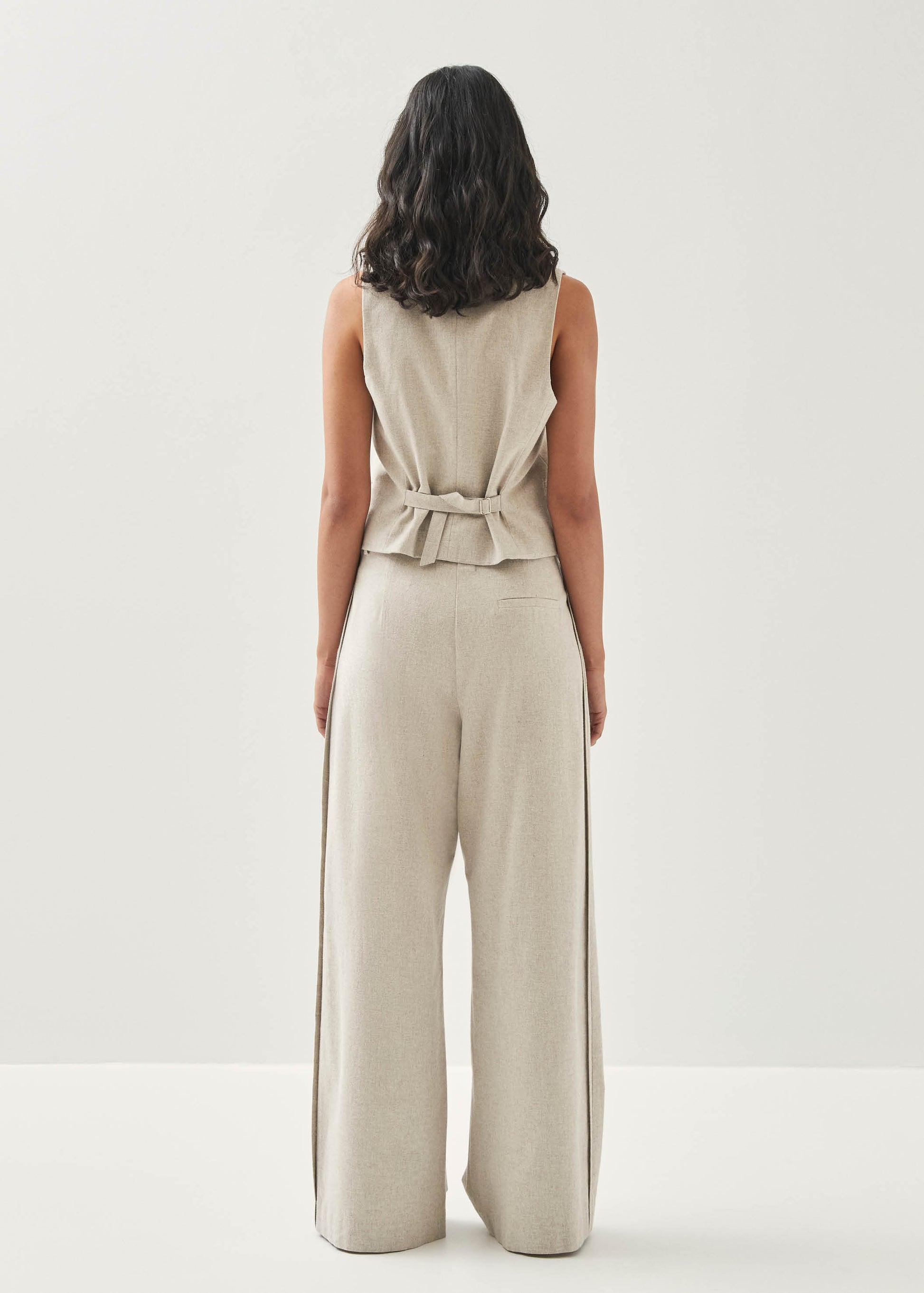 Meran Pantaloni Color Crema