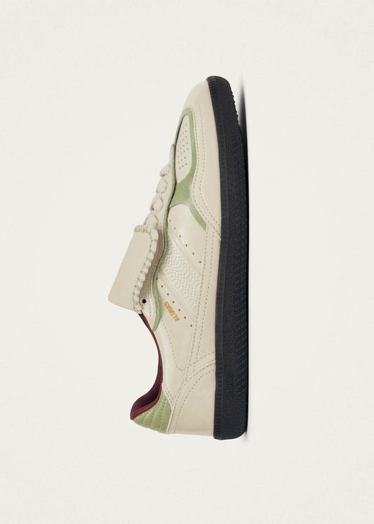 Zapatillas Tb.490 Club de cuero crema patentado-image