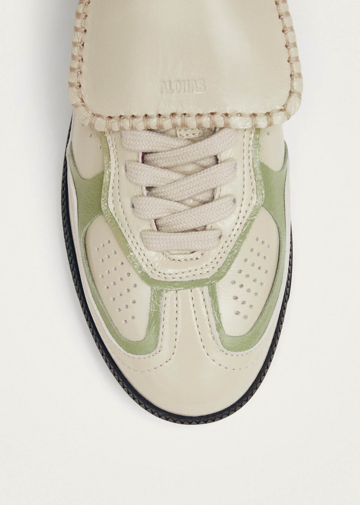 Tb.490 Club Onix Cream Leather Sneakers