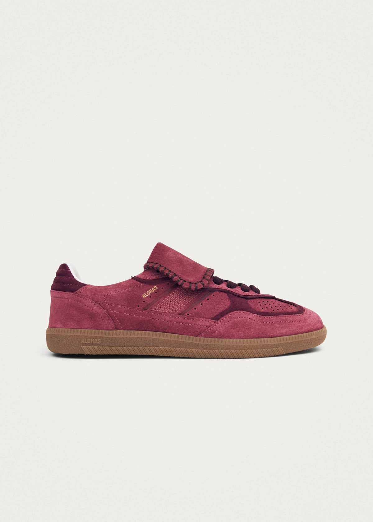 Tb.490 Club Baskets en Daim Framboise