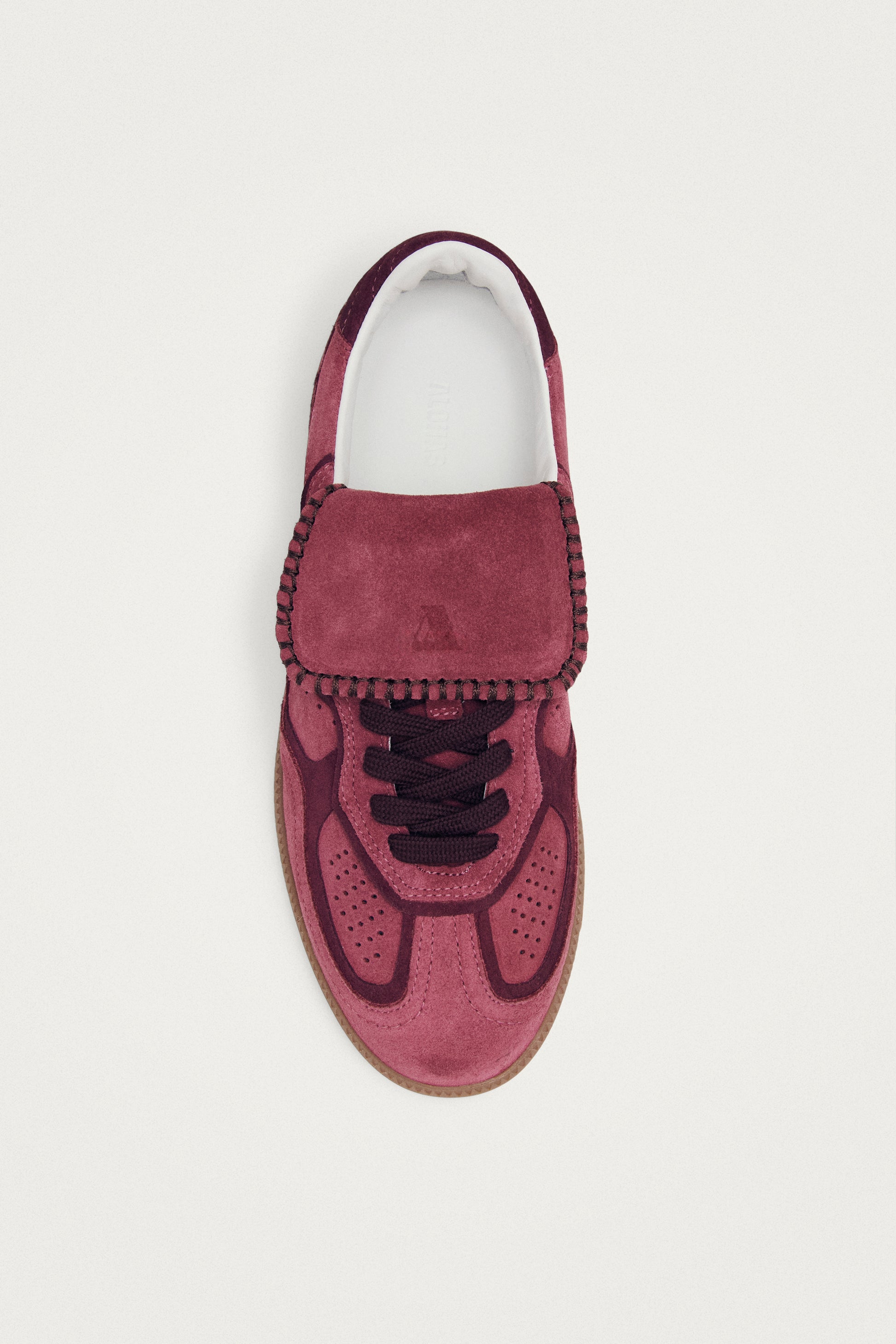 Tb.490 Club Baskets en Daim Framboise