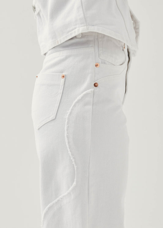 Lorenza Pantaloni in Denim Bianco-image