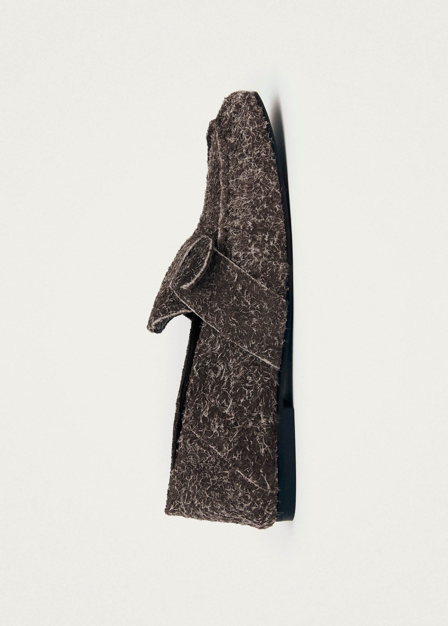 Aeryn Suede Fuzzy Brown Leather Loafers