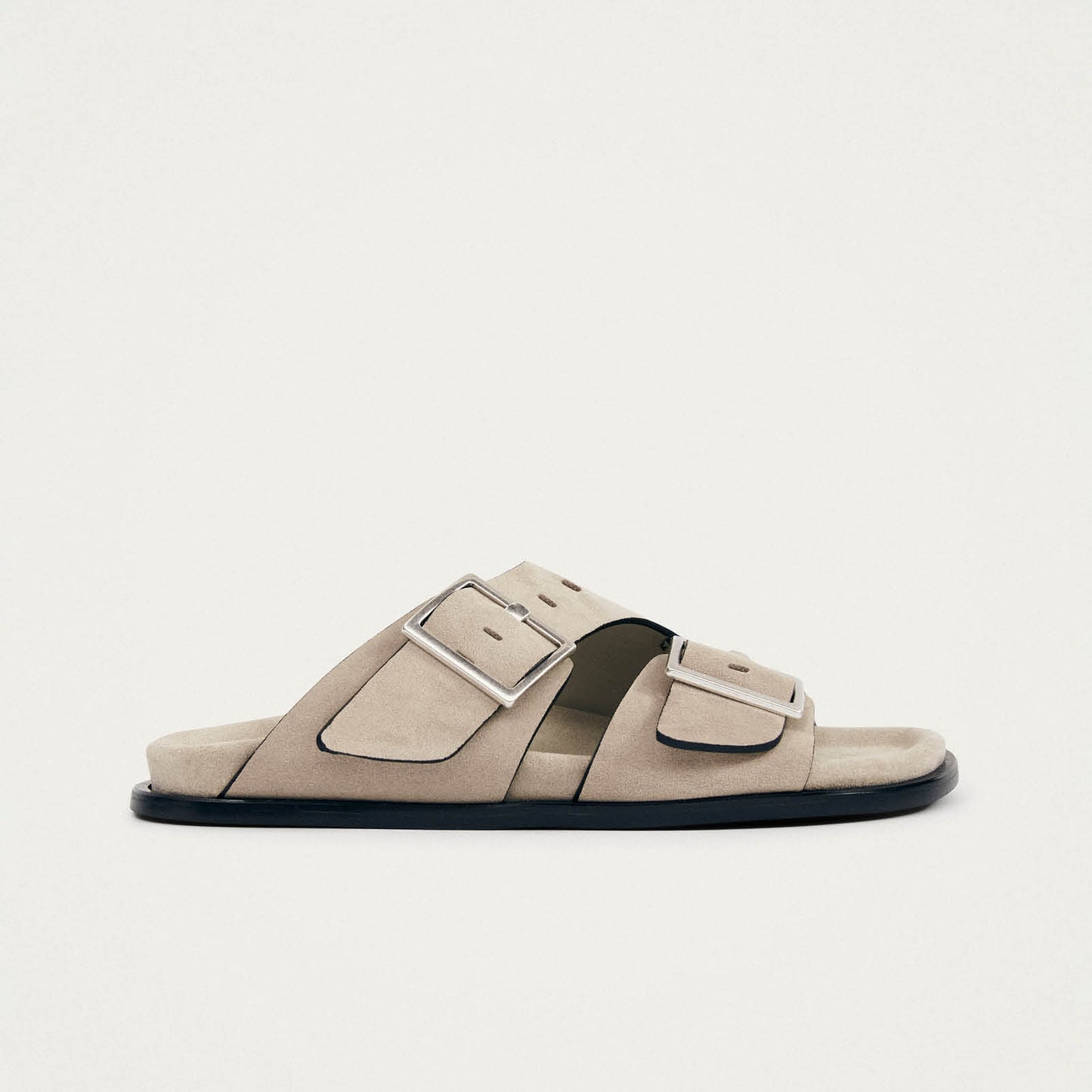 Alba Suede Beige Leder Sandalen