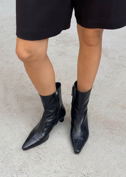 Ambar Rift Bottines en Cuir Noir-image