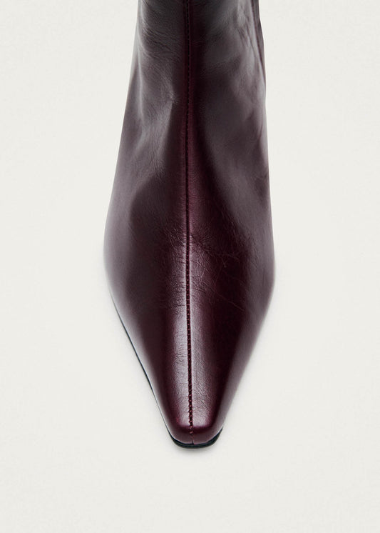 Ambar Rift Bottines en Cuir Bordeaux-image