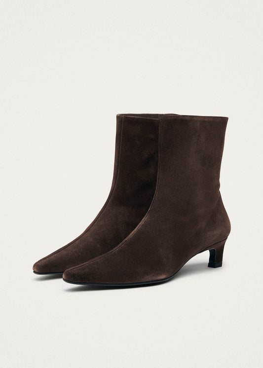 Ambar Bottines en Cuir Suédé Marron-image