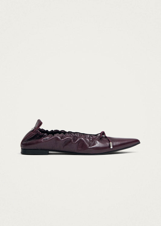 Arden Rift Ballerines en Cuir Bourgogne-image