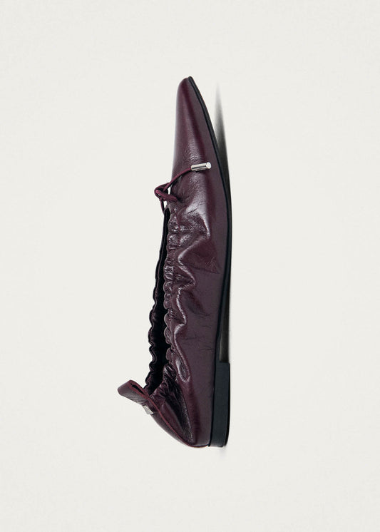 Arden Rift Ballerines en Cuir Bourgogne-image