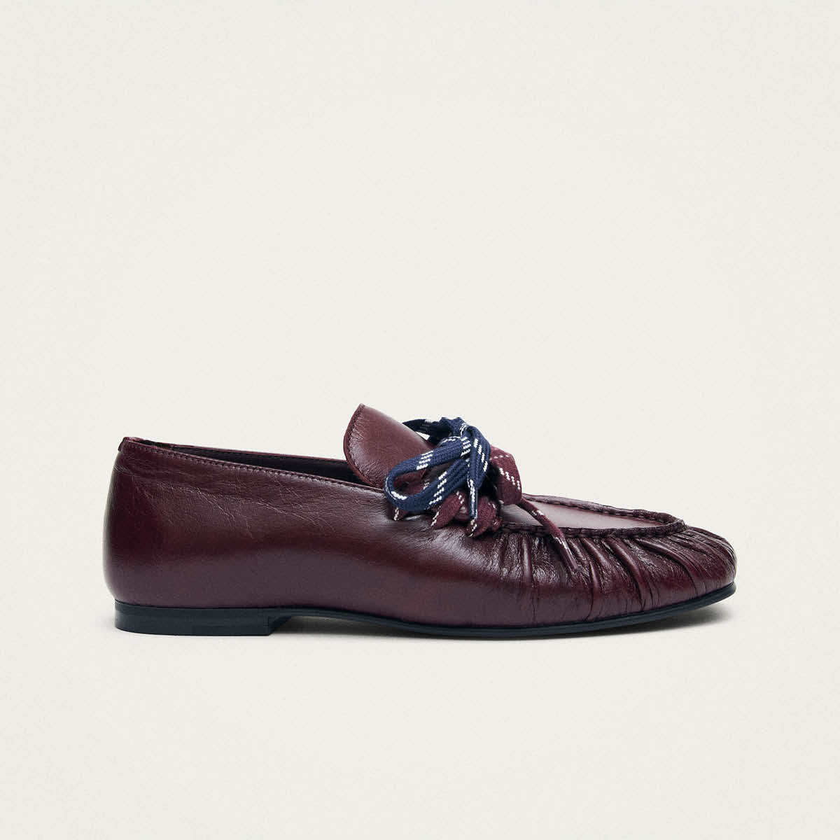 Mocassins en cuir bordeaux Aven Lace Rift