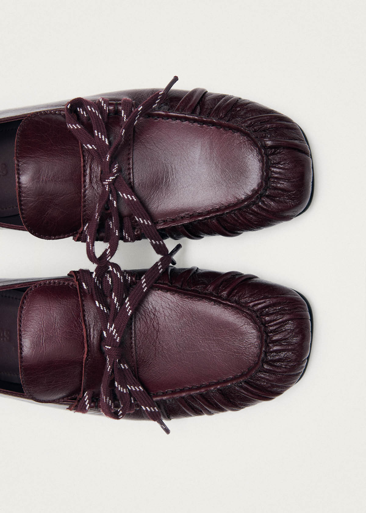 Mocassins en cuir bordeaux Aven Lace Rift