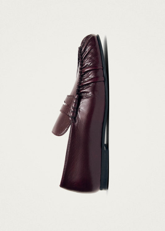 Aven Rift Mocassins en Cuir Bordeaux-image
